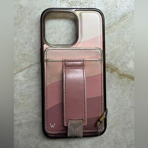 Walli Shades of Plum iPhone 13 Pro Case with magnetic wallet